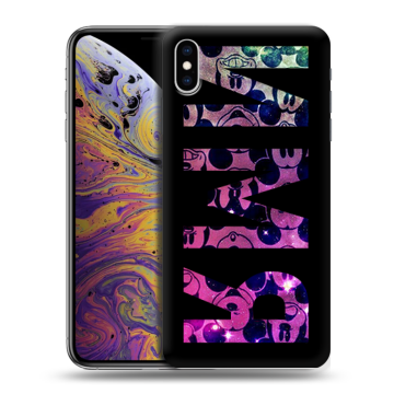 Силиконовый чехол на Iphone Xs Max с принтом ИМЯ