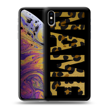 Силиконовый чехол на Iphone Xs Max с принтом NAME