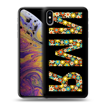 Силиконовый чехол на Iphone Xs Max с принтом ИМЯ