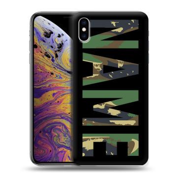 Силиконовый чехол на Iphone Xs Max с принтом NAME