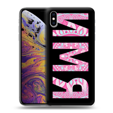 Силиконовый чехол на Iphone Xs Max с принтом ИМЯ