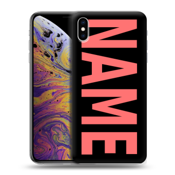 Силиконовый чехол на Iphone Xs Max с принтом NAME