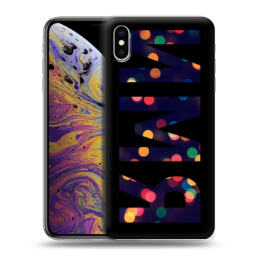 Силиконовый чехол на Iphone Xs Max с принтом ИМЯ