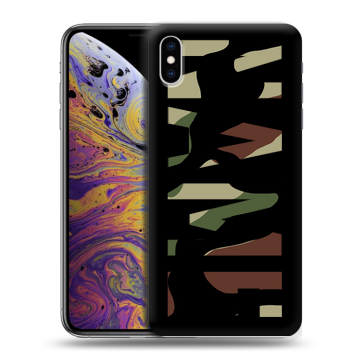 Силиконовый чехол на Iphone Xs Max с принтом NAME