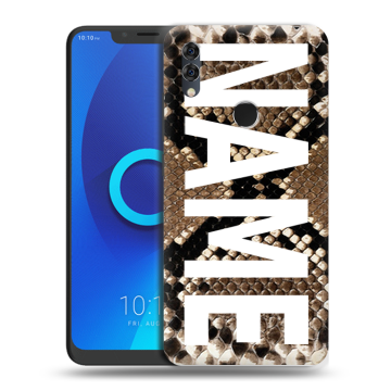 Силиконовый чехол на Alcatel 5V с принтом NAME