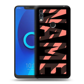 Силиконовый чехол на Alcatel 5V с принтом NAME