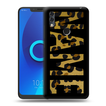 Силиконовый чехол на Alcatel 5V с принтом NAME