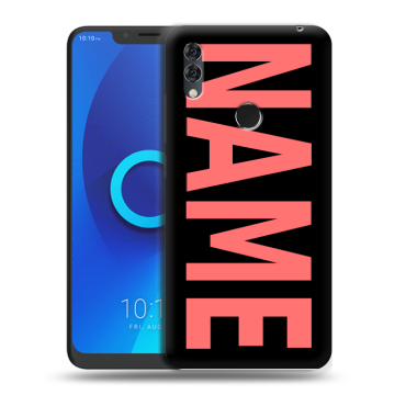 Силиконовый чехол на Alcatel 5V с принтом NAME