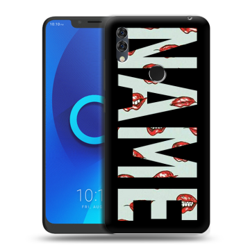 Силиконовый чехол на Alcatel 5V с принтом NAME