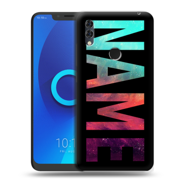 Силиконовый чехол на Alcatel 5V с принтом NAME