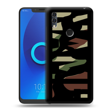 Силиконовый чехол на Alcatel 5V с принтом NAME