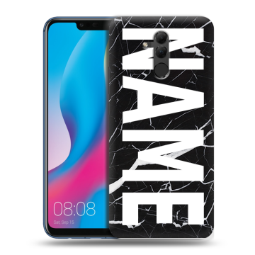 Силиконовый противоударный чехол на Huawei Mate 20 Lite с принтом NAME