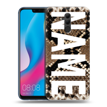 Силиконовый противоударный чехол на Huawei Mate 20 Lite с принтом NAME