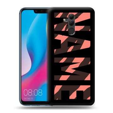 Силиконовый противоударный чехол на Huawei Mate 20 Lite с принтом NAME