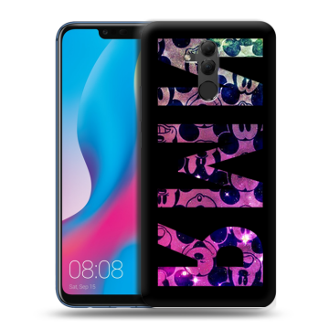 Силиконовый противоударный чехол на Huawei Mate 20 Lite с принтом ИМЯ