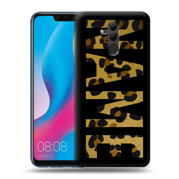 Силиконовый противоударный чехол на Huawei Mate 20 Lite с принтом NAME