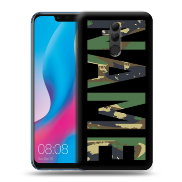 Силиконовый противоударный чехол на Huawei Mate 20 Lite с принтом NAME