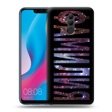 Силиконовый противоударный чехол на Huawei Mate 20 Lite с принтом ФАМИЛИЯ