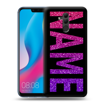 Силиконовый противоударный чехол на Huawei Mate 20 Lite с принтом NAME