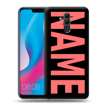 Силиконовый противоударный чехол на Huawei Mate 20 Lite с принтом NAME