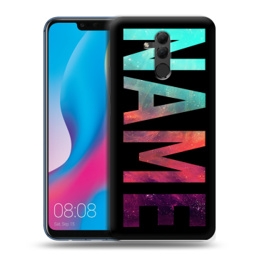 Силиконовый противоударный чехол на Huawei Mate 20 Lite с принтом NAME