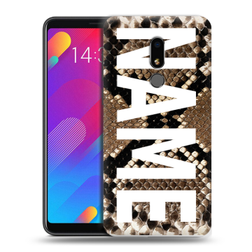 Пластиковый чехол на Meizu M8 Lite с принтом NAME