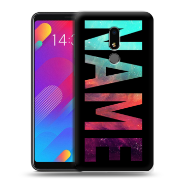 Пластиковый чехол на Meizu M8 Lite с принтом NAME