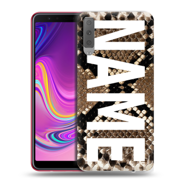 Силиконовый противоударный чехол на Samsung Galaxy A7 (2018) с принтом NAME