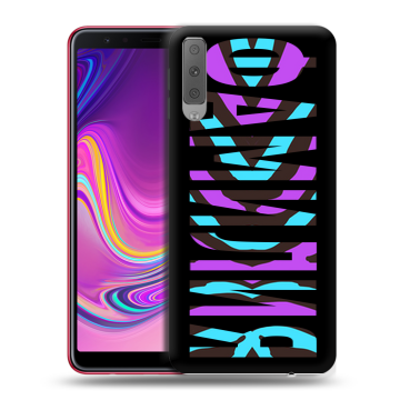 Силиконовый противоударный чехол на Samsung Galaxy A7 (2018) с принтом ФАМИЛИЯ