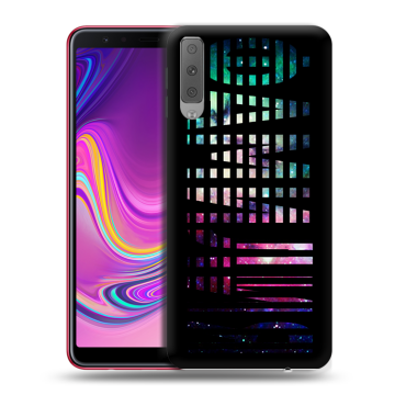 Силиконовый противоударный чехол на Samsung Galaxy A7 (2018) с принтом ФАМИЛИЯ