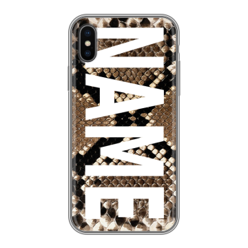 Силиконовый чехол на Iphone X/XS с принтом NAME