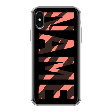 Силиконовый чехол на Iphone X/XS с принтом NAME