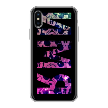 Силиконовый чехол на Iphone X/XS с принтом ИМЯ