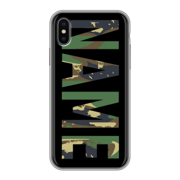 Силиконовый чехол на Iphone X/XS с принтом NAME