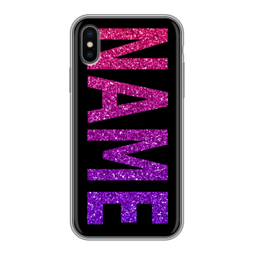 Силиконовый чехол на Iphone X/XS с принтом NAME