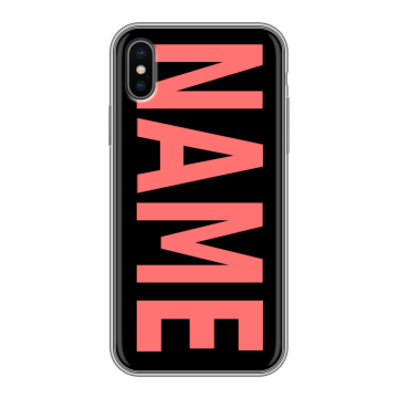 Силиконовый чехол на Iphone X/XS с принтом NAME