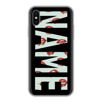 Силиконовый чехол на Iphone X/XS с принтом NAME