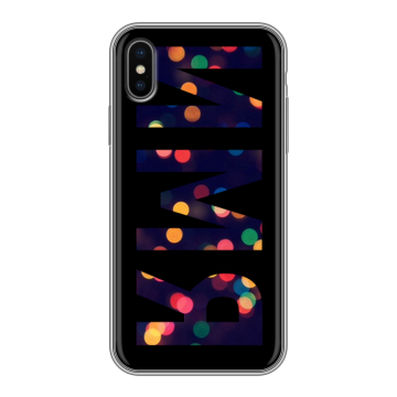 Силиконовый чехол на Iphone X/XS с принтом ИМЯ