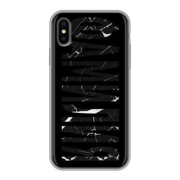 Силиконовый чехол на Iphone X/XS с принтом ФАМИЛИЯ