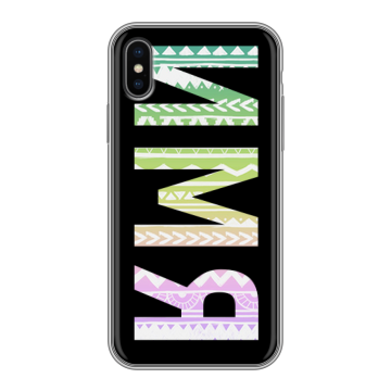 Силиконовый чехол на Iphone X/XS с принтом ИМЯ