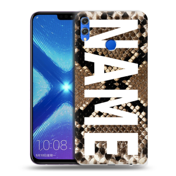 Силиконовый чехол на Huawei Honor 8X с принтом NAME