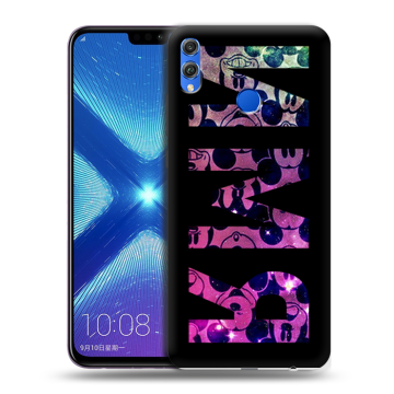 Силиконовый чехол на Huawei Honor 8X с принтом ИМЯ