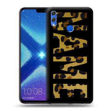 Силиконовый чехол на Huawei Honor 8X с принтом NAME