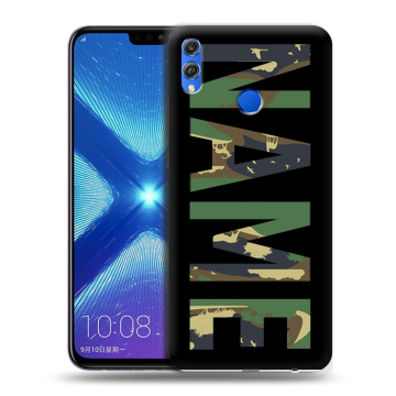 Силиконовый чехол на Huawei Honor 8X с принтом NAME