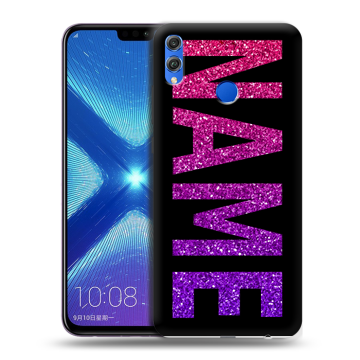 Силиконовый чехол на Huawei Honor 8X с принтом NAME