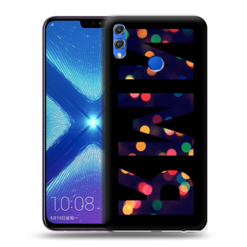 Силиконовый чехол на Huawei Honor 8X с принтом ИМЯ