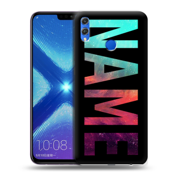 Силиконовый чехол на Huawei Honor 8X с принтом NAME