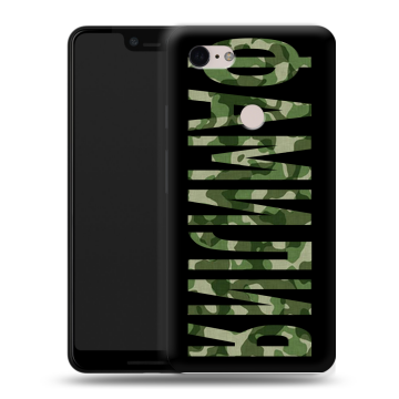 Силиконовый чехол на Google Pixel 3 XL с принтом ФАМИЛИЯ