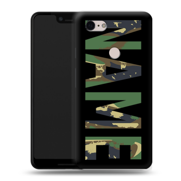 Силиконовый чехол на Google Pixel 3 XL с принтом NAME
