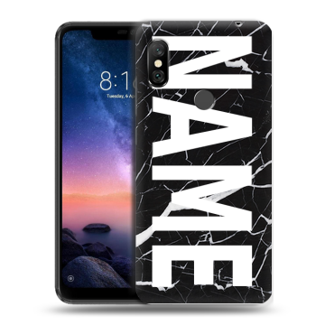 Силиконовый чехол на Xiaomi RedMi Note 6 Pro с принтом NAME
